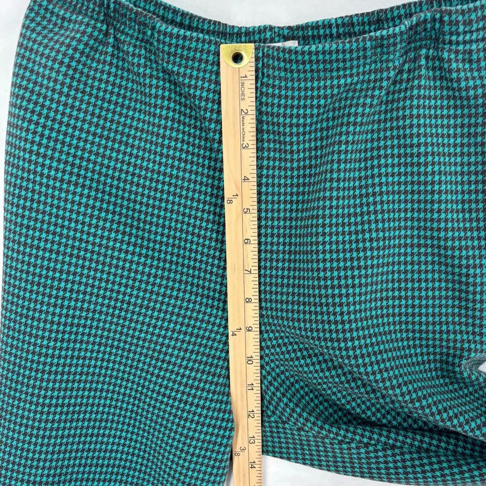 Draper's & Damon's Soft Knit Houndstooth Check Pull On Pants‎ Medium